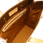 Louis Vuitton Monogram Vernis Reed MM Tote Handbag Enameled Calf Bronze Brown — view 4