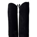 Gucci Suede Long Boots Size 35 1/2 Black — view 3