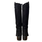 Gucci Suede Long Boots Size 35 1/2 Black — view 5