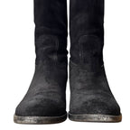 Gucci Suede Long Boots Size 35 1/2 Black — view 4