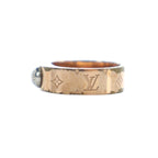 Louis Vuitton Burg Nanogram Ring Accessories Rings Logo No 10 Gold Color — view 6