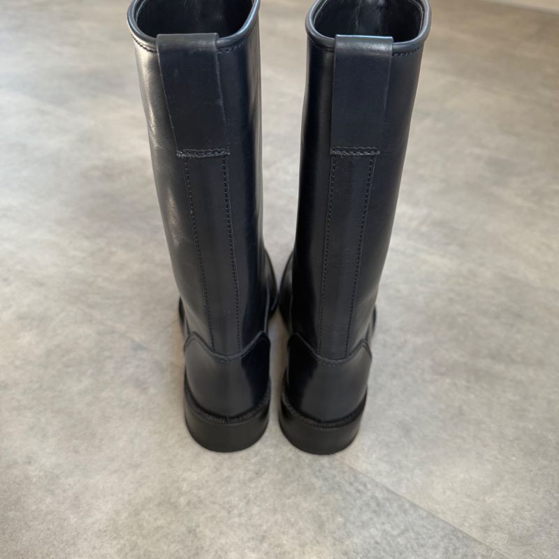 Bottega Veneta Intrecciato Long Boots Leather Dark Navy 35 1 2 — view 5