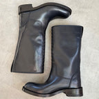 Bottega Veneta Intrecciato Long Boots Leather Dark Navy 35 1 2 — view 3