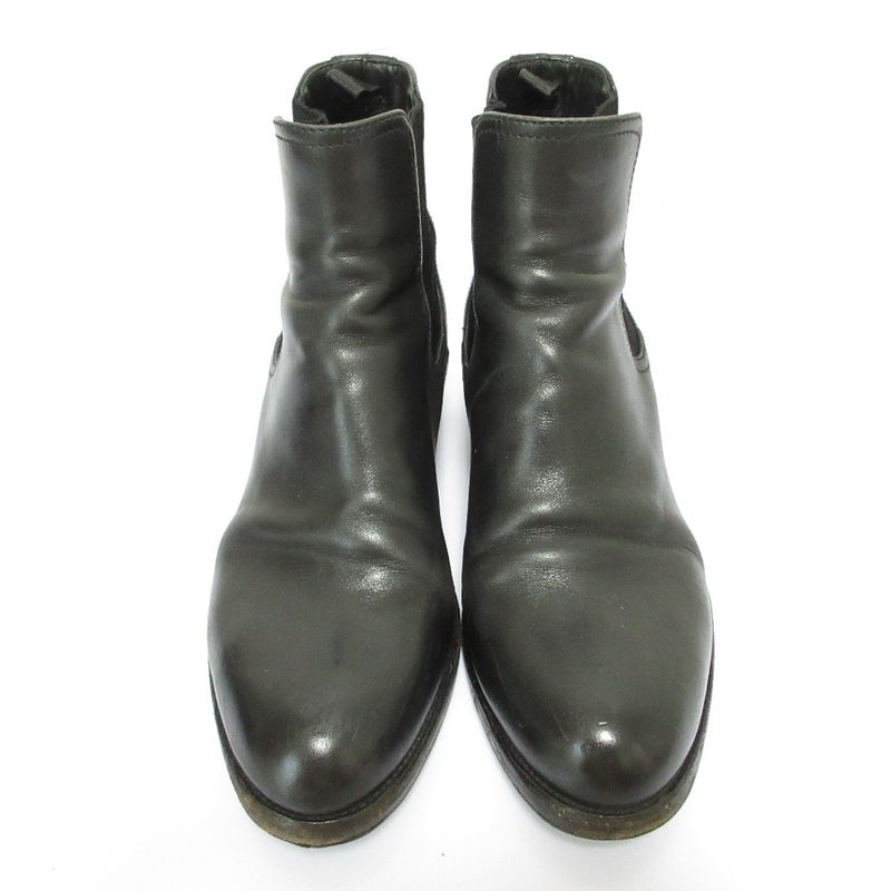 Prada Leather Side Gore Chelsea Boots Short Size 39 — view 2