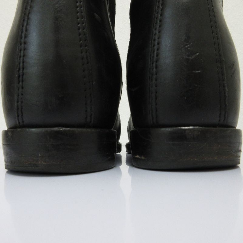 Prada Leather Side Gore Chelsea Boots Short Size 39 — view 9