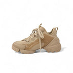 Christian Dior D-connect Sneakers Shoes Rubber Fabric Leather Pink Beige Logo — view 3