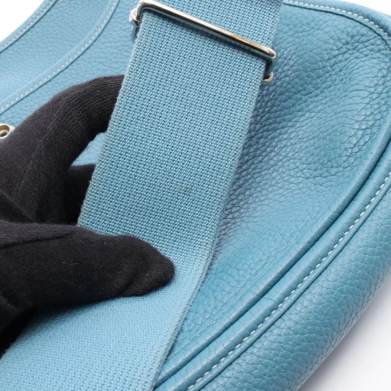 Hermes Shoulder Bag Evelyne 3 Trois PM Blue Jean Other — view 8