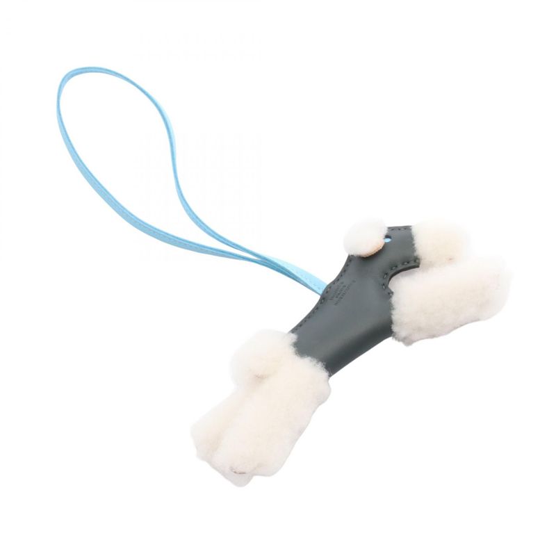Hermes Charm Buddy Veil Mangrove Celeste Mouton — view 2