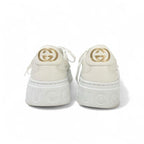 Gucci Sneakers Shoes Leather White GG Embossed Interlocking G Logo — view 5