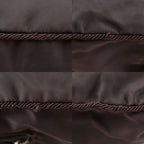Prada Beaded Logo B3763 Nylon Brown Handbag — view 8