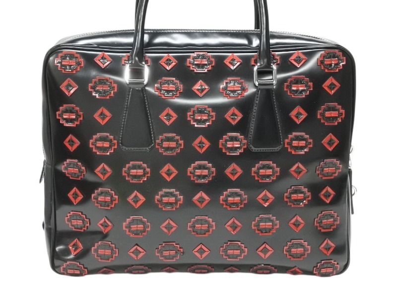 Prada Handbag Patent Leather Black — view 2