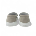 Hermes Game Sneakers Shoes Suede Beige Pink Gold Kelly Hardware Slip-on — view 5