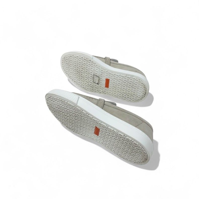 Hermes Game Sneakers Shoes Suede Beige Pink Gold Kelly Hardware Slip-on — view 6