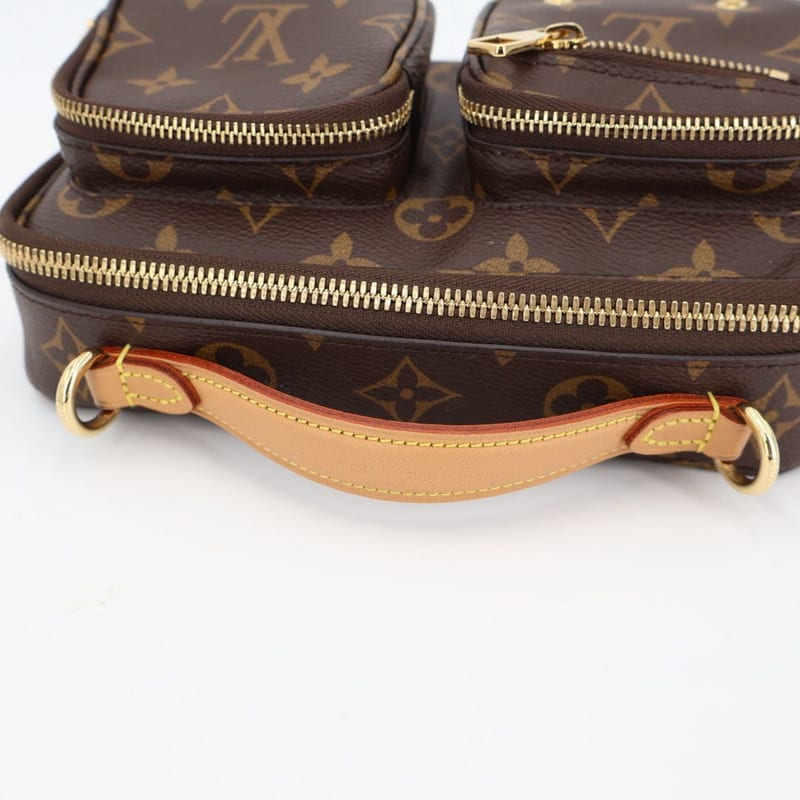 Louis Vuitton Utility Crossbody Bag Leather Monogram — view 8