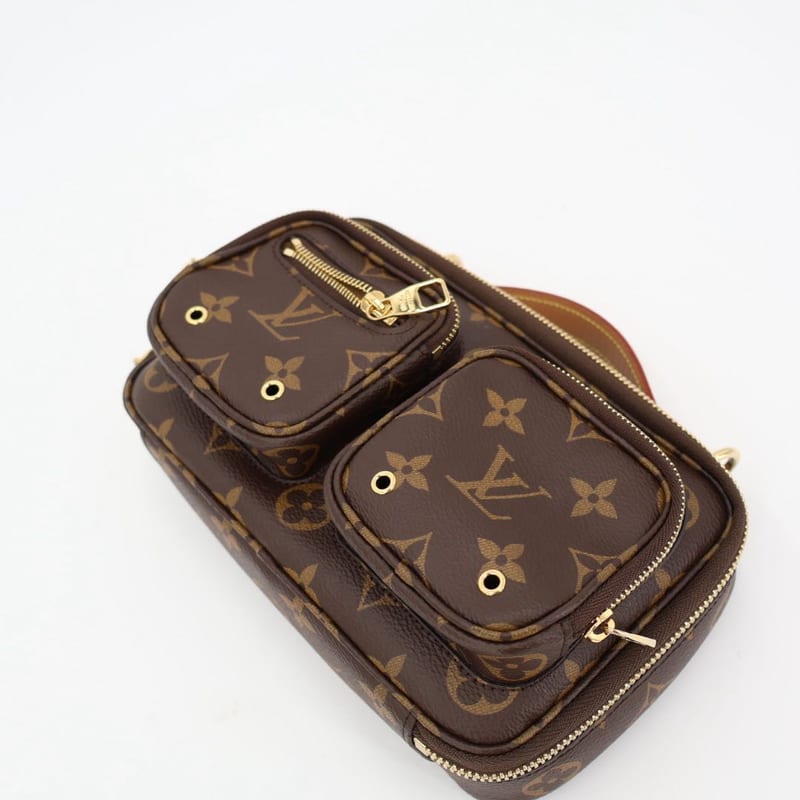 Louis Vuitton Utility Crossbody Bag Leather Monogram — view 4