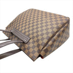 Louis Vuitton Vallioli PM Tote Bag Damier Ebene Brown Gold Hardware — view 5