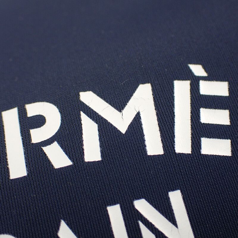 Hermes Trousse Flat MM Neobain Pouch Nylon Polyurethane Navy — view 8