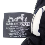 Hermes Trousse Flat MM Neobain Pouch Nylon Polyurethane Navy — view 7