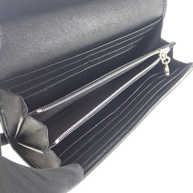 Gucci Blondi Continental Wallet aacp7 1000 Long Leather Black — view 6