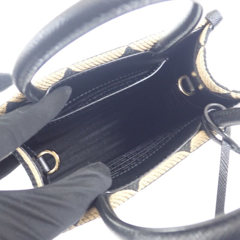 Prada Symbol Embroidered Mini Bag 1 Ba3552 Fklf0 Y30 2-Way Shoulder — view 8