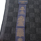 Louis Vuitton Scarf Neo Petit Damier Wool Black — view 6