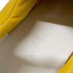 Hermes Giga Sneakers Shoes Fabric Leather Yellow White — view 7