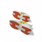 Hermes Giga Sneakers Shoes Fabric Leather Yellow White — view 6