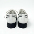 Chanel Sneakers Shoes Leather Mesh White Black Coco Mark Lace Up — view 5
