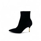 Louis Vuitton Ultimate Line Boots Short Shoes Suede Black Gold Ankle — view 3