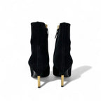 Louis Vuitton Ultimate Line Boots Short Shoes Suede Black Gold Ankle — view 5