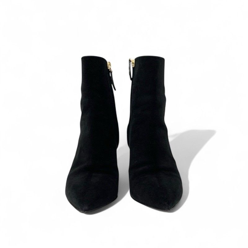 Louis Vuitton Ultimate Line Boots Short Shoes Suede Black Gold Ankle — view 2