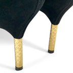 Louis Vuitton Ultimate Line Boots Short Shoes Suede Black Gold Ankle — view 9