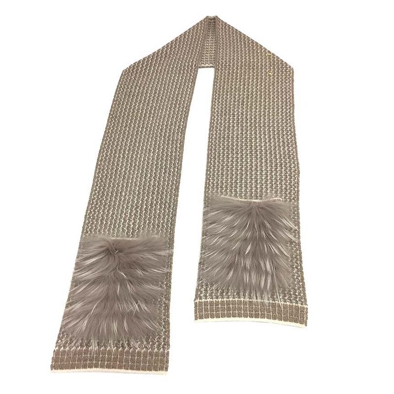 Louis Vuitton Echarpe Elna Scarf Beige New Vintage Aq3771 — view 3