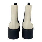 Hermes Hallow Boots Short Shoes Leather Ivory Side Gore — view 6