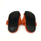 Hermes Chypre Sandals Shoes Shearling Orange Flat — view 6