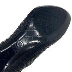 Chanel Boots Long Shoes Leather Black Knee High Coco Mark — view 7