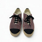 Chanel Sneakers Shoes Fabric Black Red White Coco Mark Espadrilles — view 2
