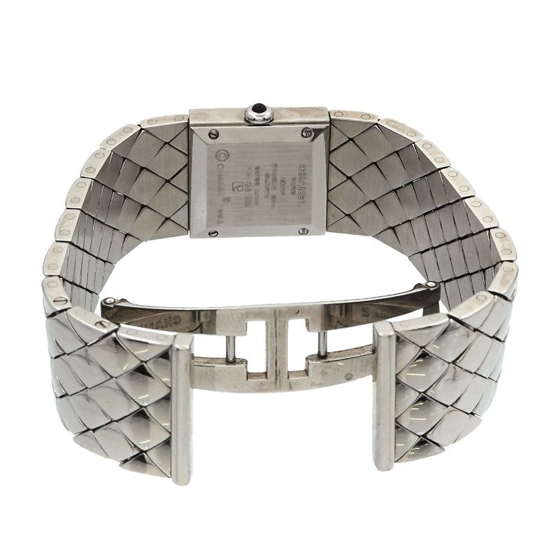 Chanel Quilted H0489 Diamond Bezel Vintage Watch Black Quartz — view 5