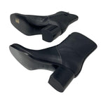 Hermes Flats Boots Short Shoes Leather Black Stitching — view 6