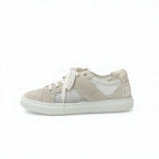 Chanel Sneakers Shoes Suede Beige White Coco Mark Mesh — view 3