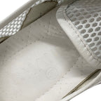 Chanel Sneakers Shoes Suede Beige White Coco Mark Mesh — view 7
