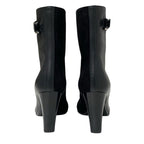 Hermes Hanae Boots Short Shoes Suede Leather Black — view 5