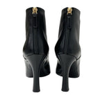 Chanel Boots Short Shoes Leather Fabric Black Coco Mark Pearl — view 5