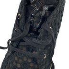 Chanel Sneakers Shoes Fabric Patent Black Coco Mark Espadrilles Lace — view 9