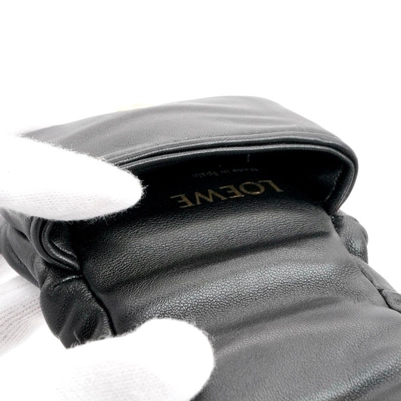 Loewe Charm Black Gold Anagram Accessory Puffer Goya Case — view 7