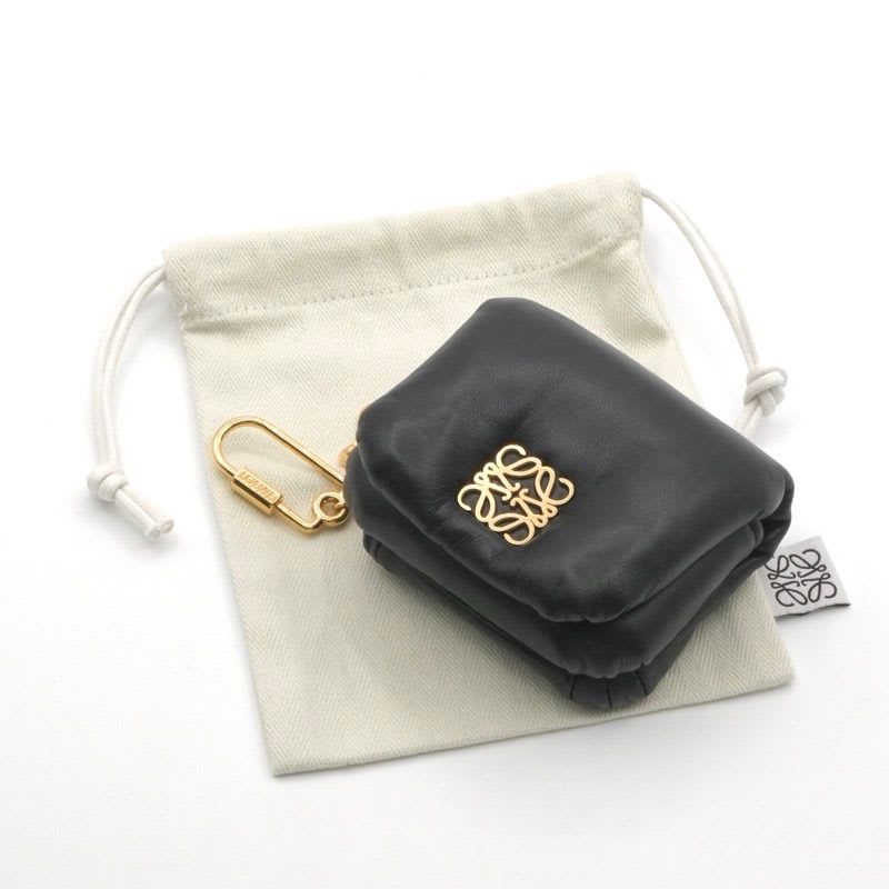 Loewe Charm Black Gold Anagram Accessory Puffer Goya Case — view 8