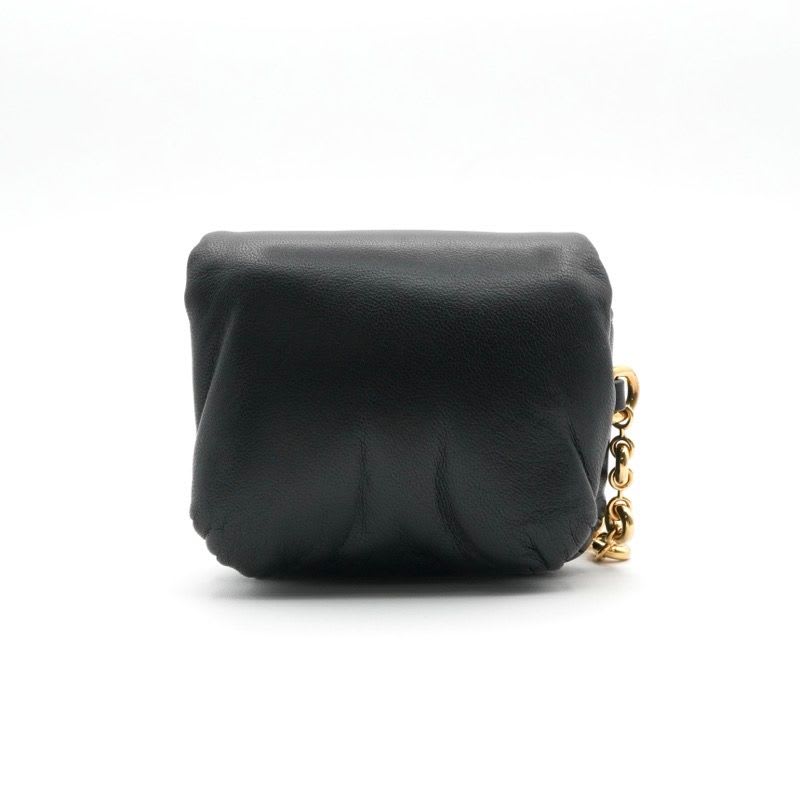 Loewe Charm Black Gold Anagram Accessory Puffer Goya Case — view 3