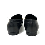 Louis Vuitton Upper Case Line Loafers Leather Shoes Black Gold Chain — view 5