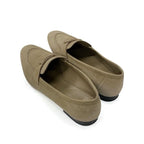 Hermes Paris Loafers Leather Shoes Suede Beige Hhardware Moccasins — view 4