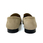 Hermes Paris Loafers Leather Shoes Suede Beige Hhardware Moccasins — view 5